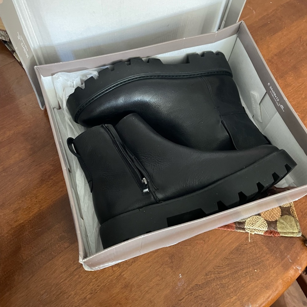 Franco Sarto Black Ankle Boots